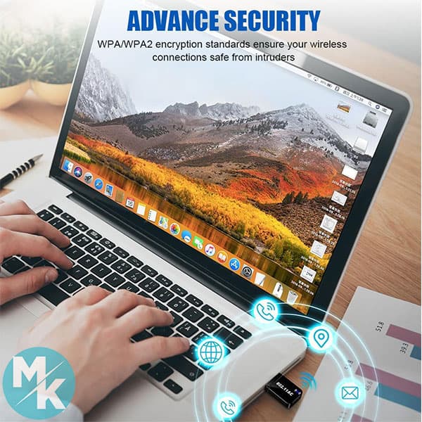 دانگل گیرنده وای فای برند AXFEE مدل 802.11 — تصویر ۷