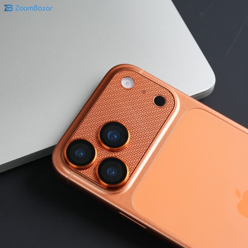 گلس لنز دوربین فلزی بوف مدل 2in1 FullProtection netshield مناسب برای گوشی موبایل اپل iPhone 17 Pro — تصویر ۵