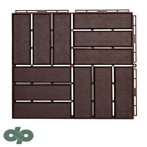 کفپوش تایل طرح چوب تراس و بالکن 30*30 — تصویر ۲