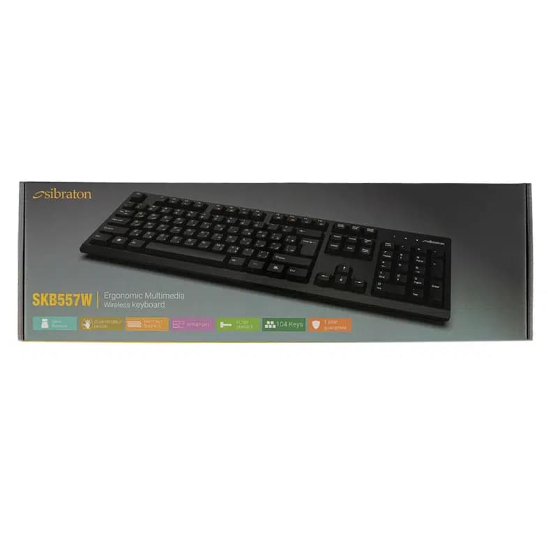 کیبورد بیسیم سیبراتون SKB557W — تصویر ۸