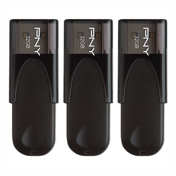 فلش مموری 32 گیگابایت پی ان وای FD32GATT4KKKX3-EF پک سه عددی