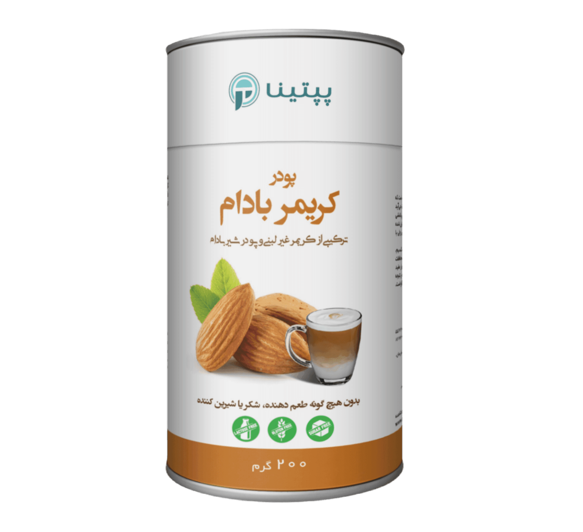 کریمر بادام غیرلبنی پپتینا 200 گرم