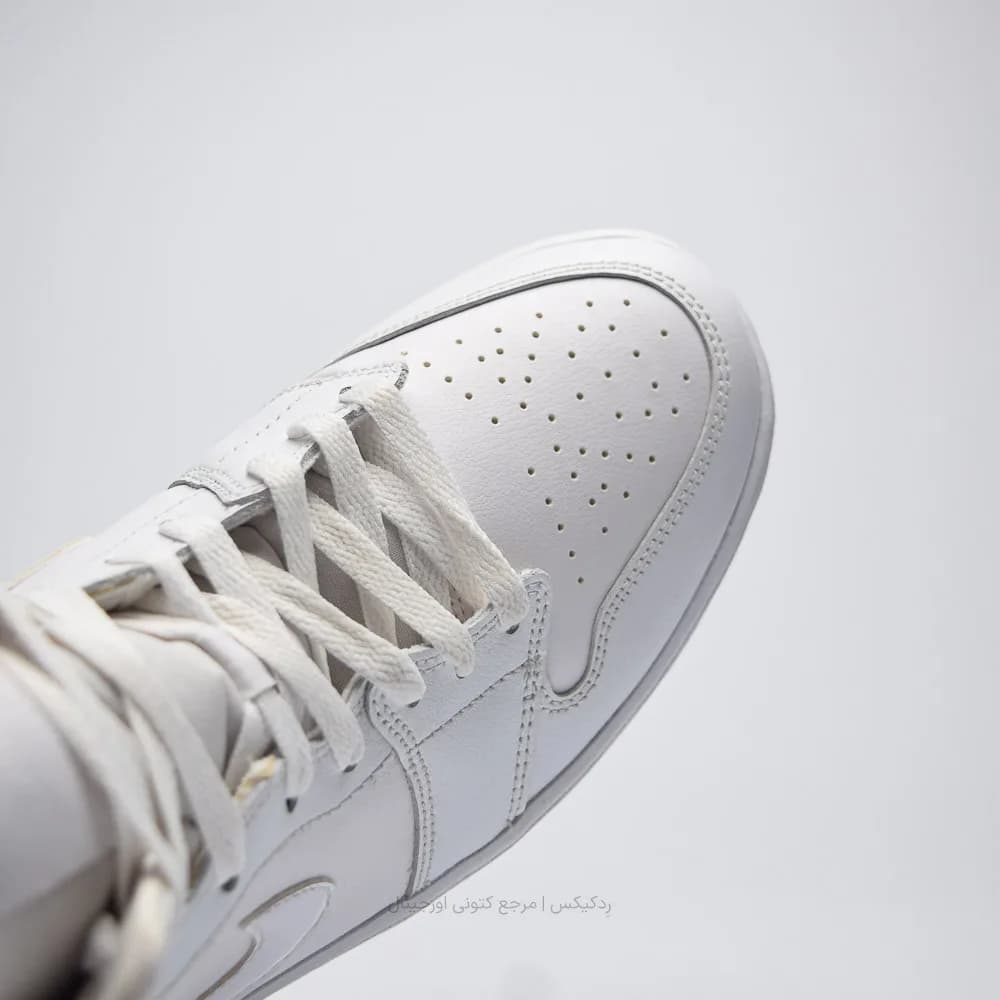 کتونی Nike مدل Air Jordan 1 Mid Triple White – 554724-136 — تصویر ۷