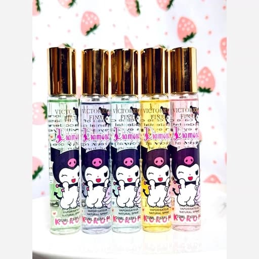 عطر قلمی کرومی ادکلن جیبی رایحه توت فرنگی خامه مارشمالو خنک شکوفه میوه های بهاری خوشبو کننده عالی مناسب تابستان — تصویر ۴