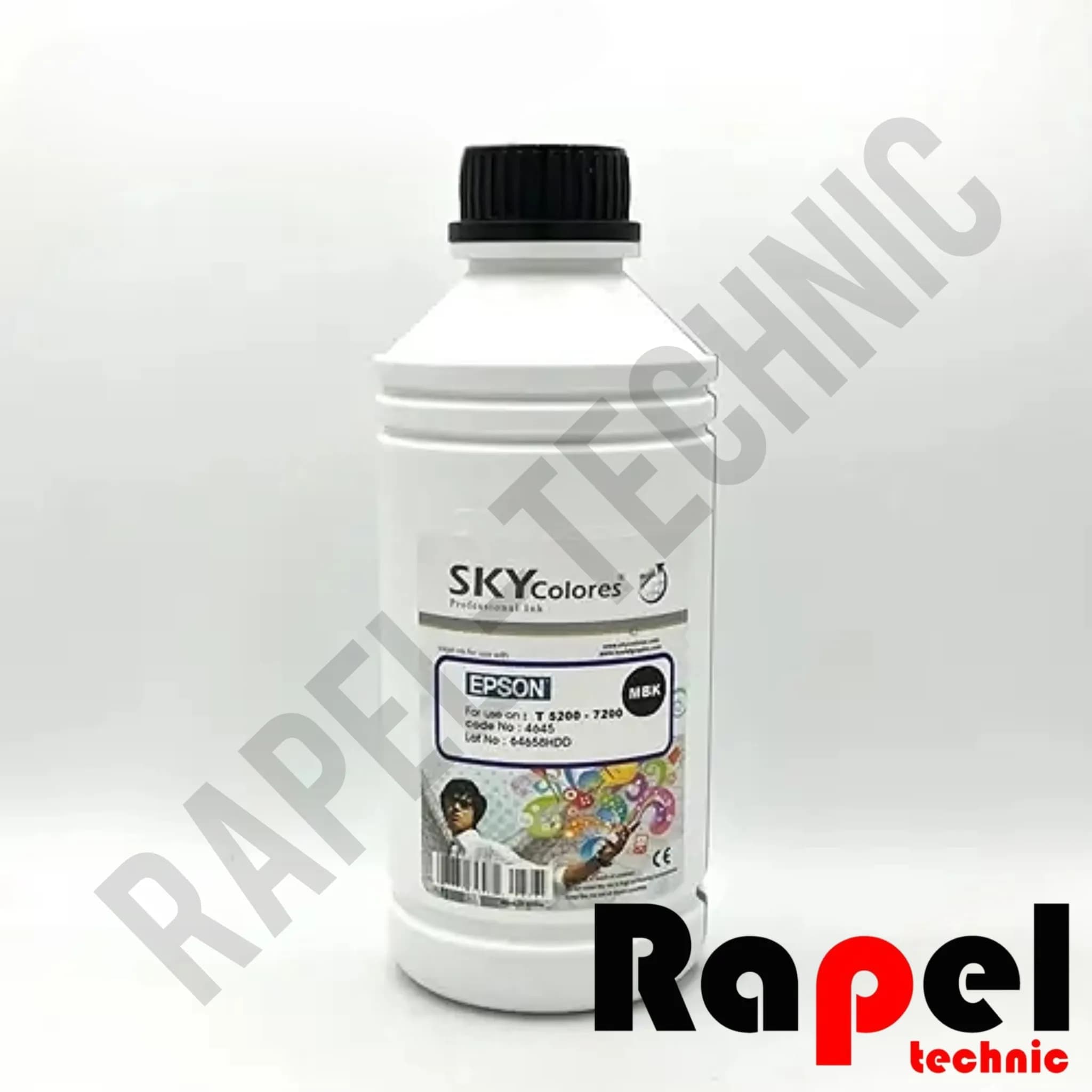 جوهر پلاتر اپسون 7200 مشکی مات (یک لیتری) اسکای | مناسب پلاترهای 5 رنگ اپسون 7200-5200 (MATTE BLACK)