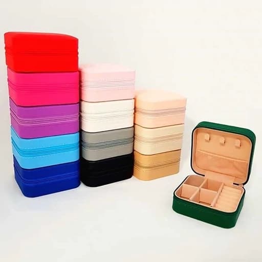 کیف نظم دهنده جعبه جواهرات مینی مسافرتی کیوت فانتزی کاربردی نظم دهنده بدلیجات و طلا — تصویر ۴