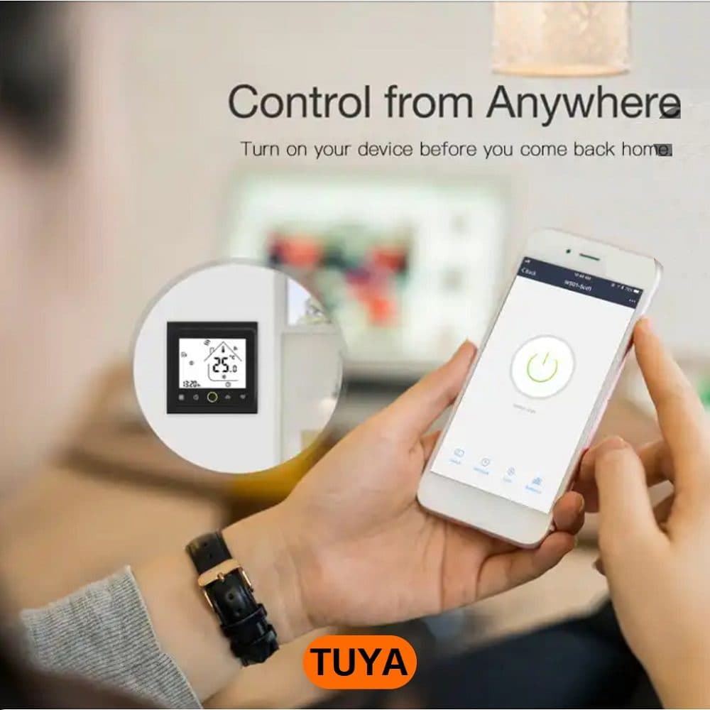 ترموستات هوشمند پکیج و فن-کوئل Tuya — تصویر ۵