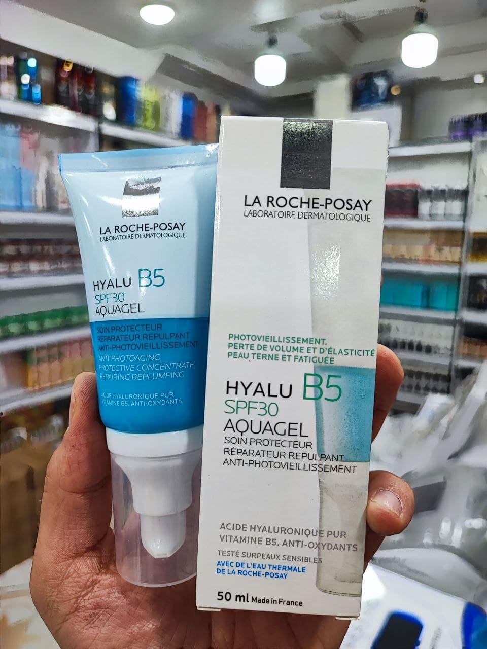 کرم آکوا ژل ترمیم کننده لاروش پوزای حاوی SPF30 — تصویر ۶