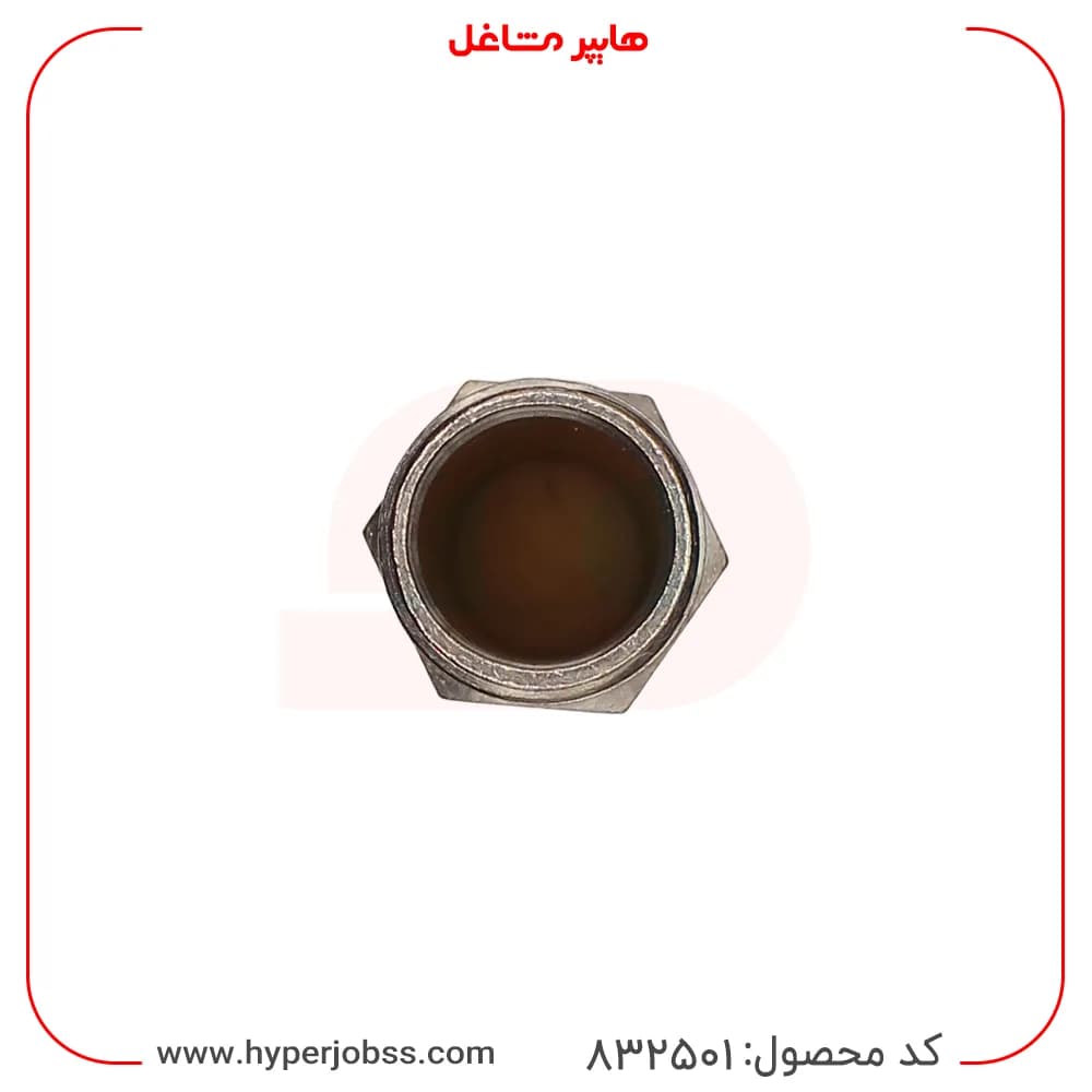 نیپل استیل ۱/۲ اینچ دو سر رزوه — تصویر ۳