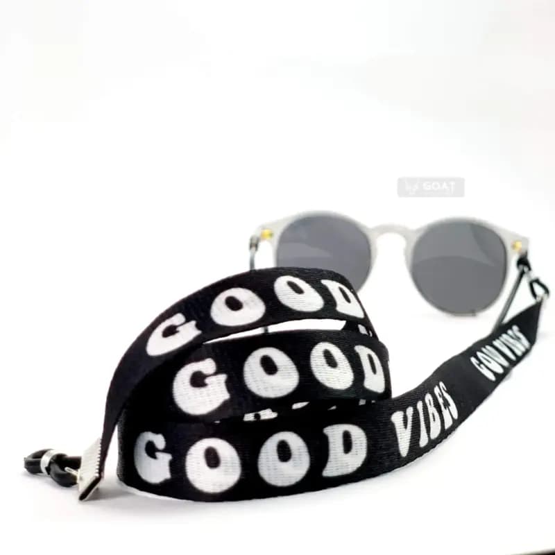 بند عینک اسپرت good vibes | مشکی — تصویر ۲