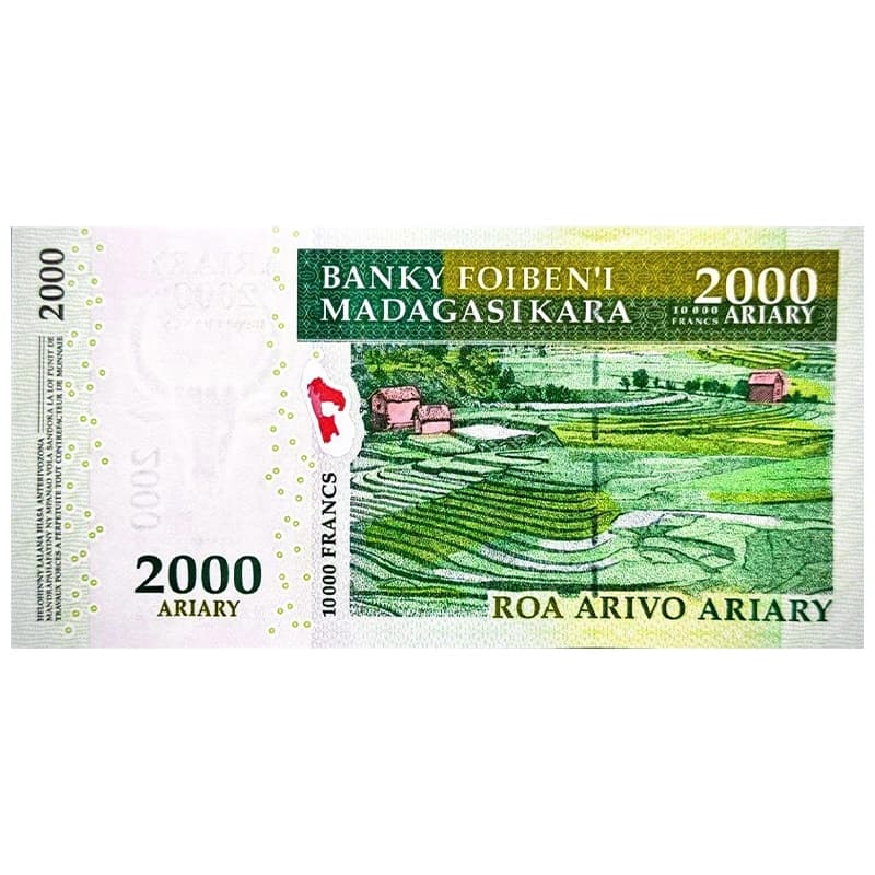 اسکناس 2000 آریاری ماداگاسکار 2007 — تصویر ۲