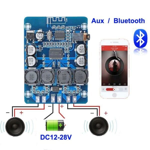 ماژول آمپلی فایر با بلوتوث XH-M314 2*45W — تصویر ۳