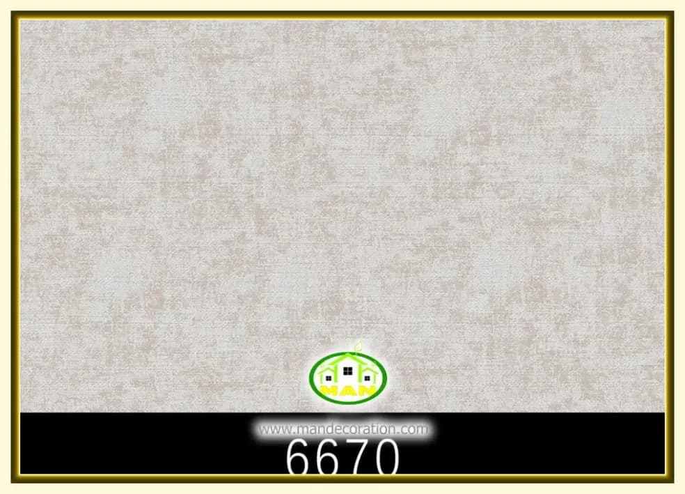 کاغذ دیواری رنگ طوسی کد:6670 — تصویر ۲