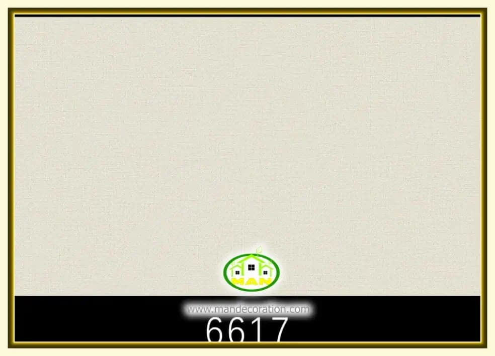 کاغذ دیواری رنگ استخوانی کد:6617