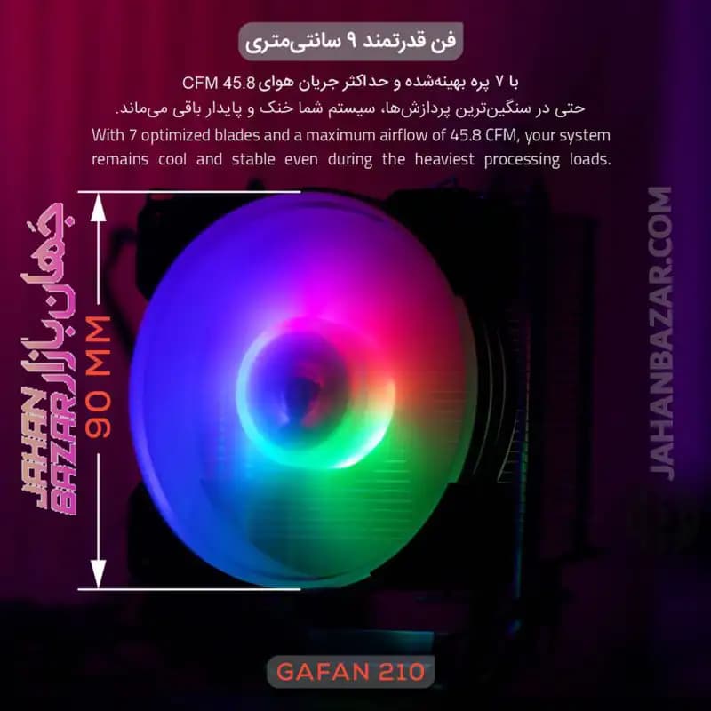 فن کیس گیمینگ تسکو TSCOمدل GAfan 210 Skadi’s Breath — تصویر ۵