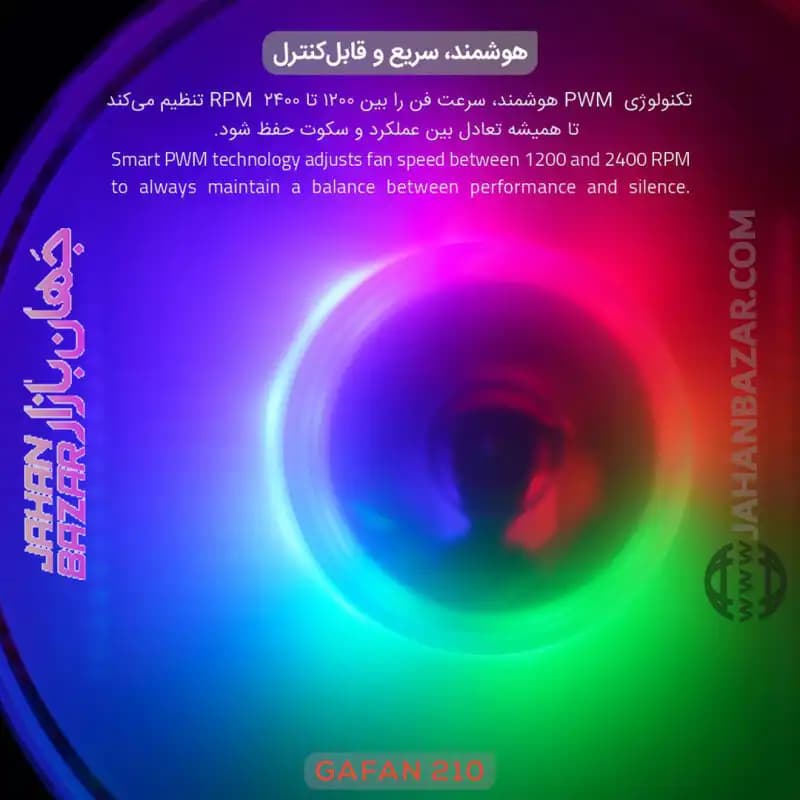 فن کیس گیمینگ تسکو TSCOمدل GAfan 210 Skadi’s Breath — تصویر ۸
