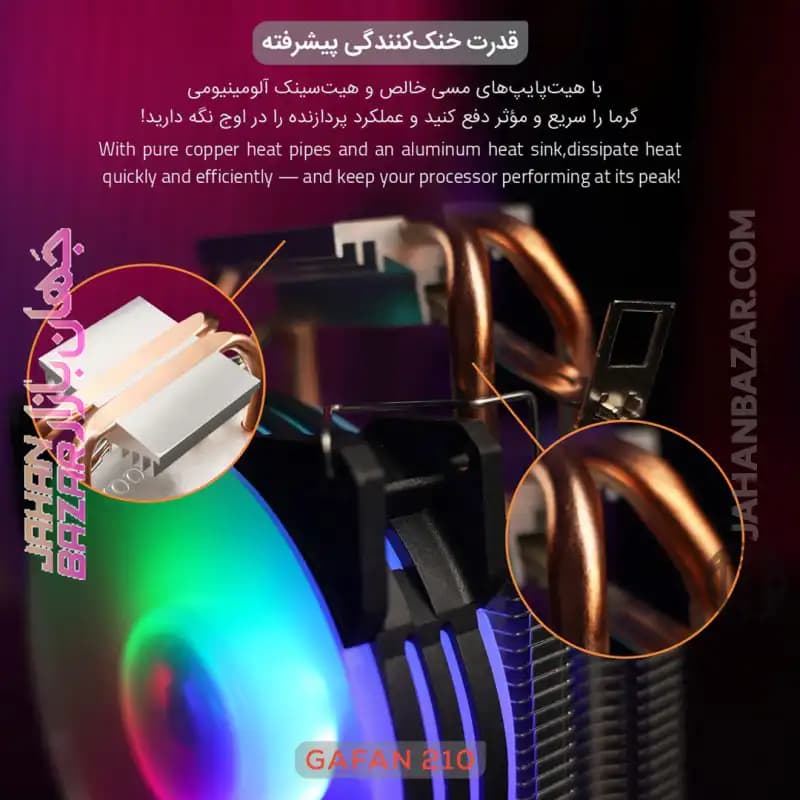فن کیس گیمینگ تسکو TSCOمدل GAfan 210 Skadi’s Breath — تصویر ۴