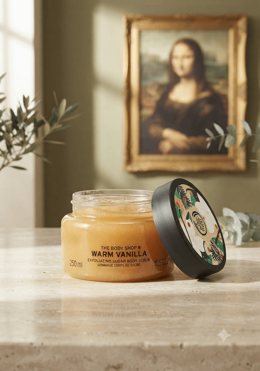اسکراب بدن وانیل بادی شاپ مدل warm vanilla