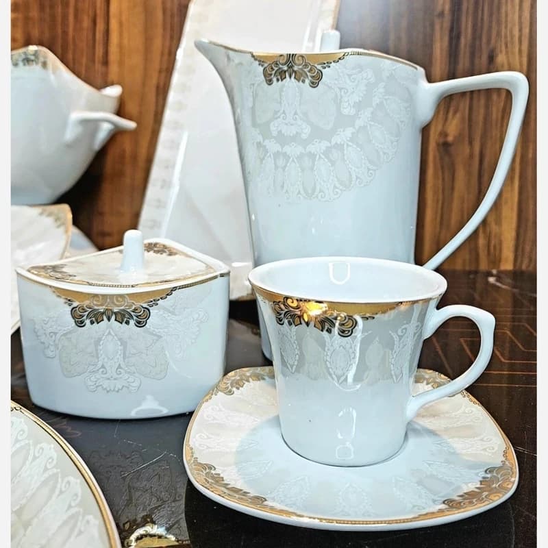 سرویس چینی پردیس طرح منچستر طلایی 6 نفره 30 پارچه کد 2041B — تصویر ۸