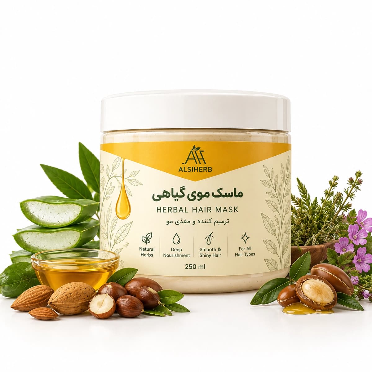ماسک مو گیاهی