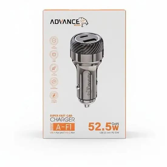 شارژر فندکی 52.5 وات ادونس مدل A-F1