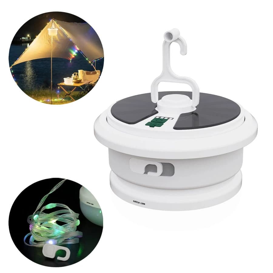 چراغ و ریسه کمپینگ خورشیدی گرین لاین Green Lion Solar LED Lumex Camping Light