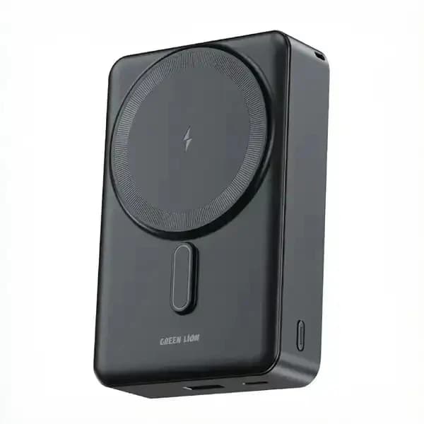 پاوربانک وایرلس گرین لاین مدل San Marino ظرفیت ۲۰۰۰۰ میلی آمپر ساعت ا Green Lion San Marino 20000mAh Wireless Power Bank