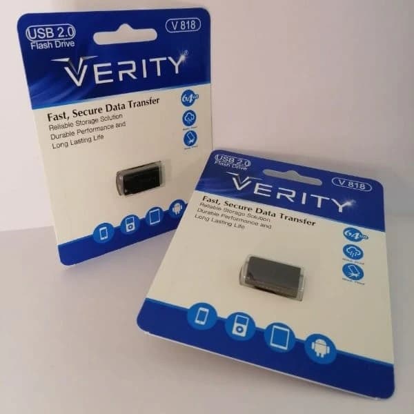 فلش مموری 64 گیگابایت وریتی مدل V818، دارای رابط USB 2.0، — تصویر ۲