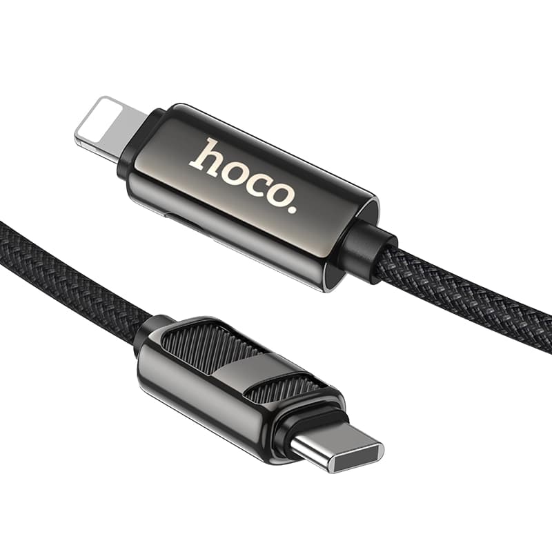 کابل شارژ هوکو hoco مدل U137 با سری Type-C به Lightning نمایشگر دار — تصویر ۲