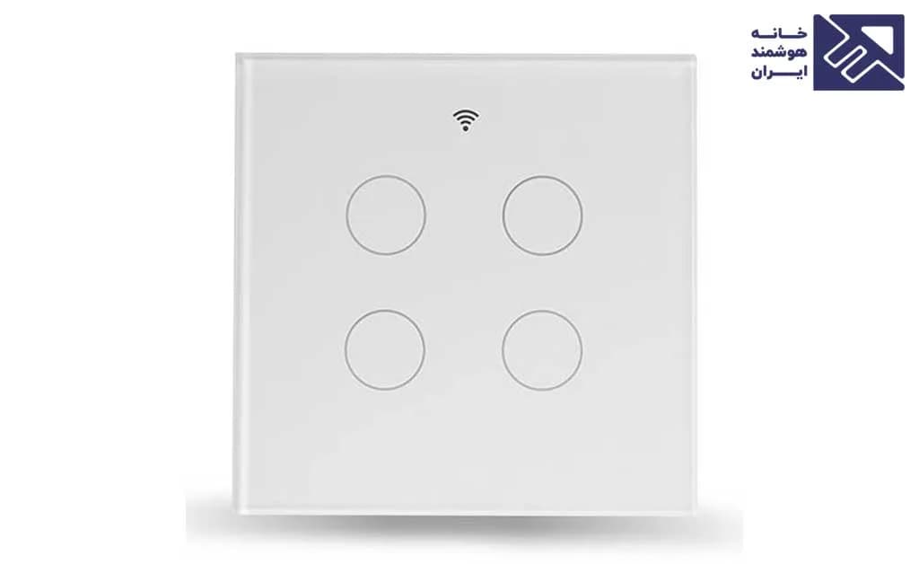 کلید چهار پل لمسی هوشمند Zigbee MOES