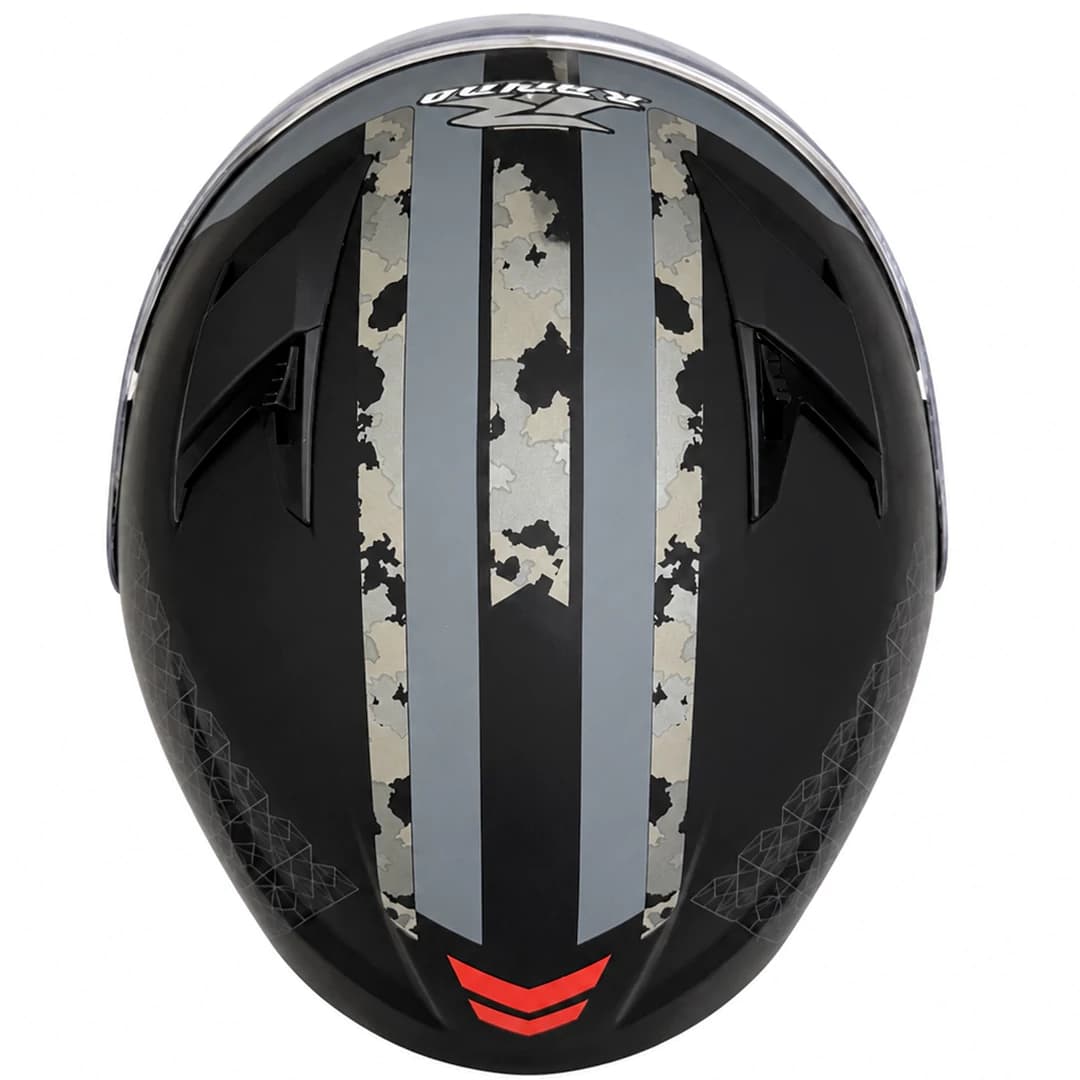 کلاه کاسکت بدون فک راپیدو مدل 878 MATTE BLACK GRAY ARMY — تصویر ۵