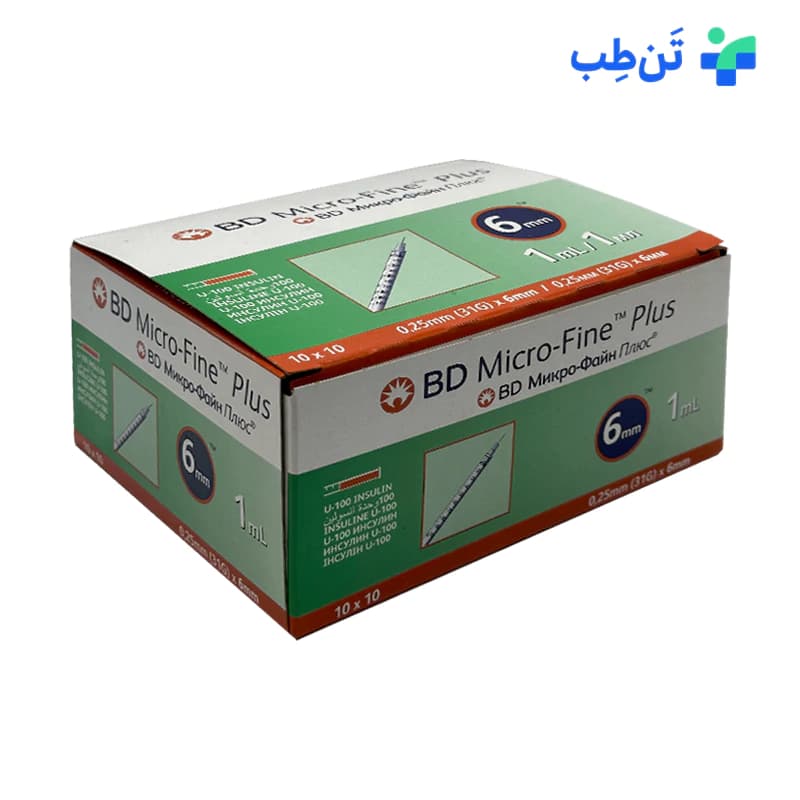 سرنگ انسولین BD سایز 1 بسته 10 عددی