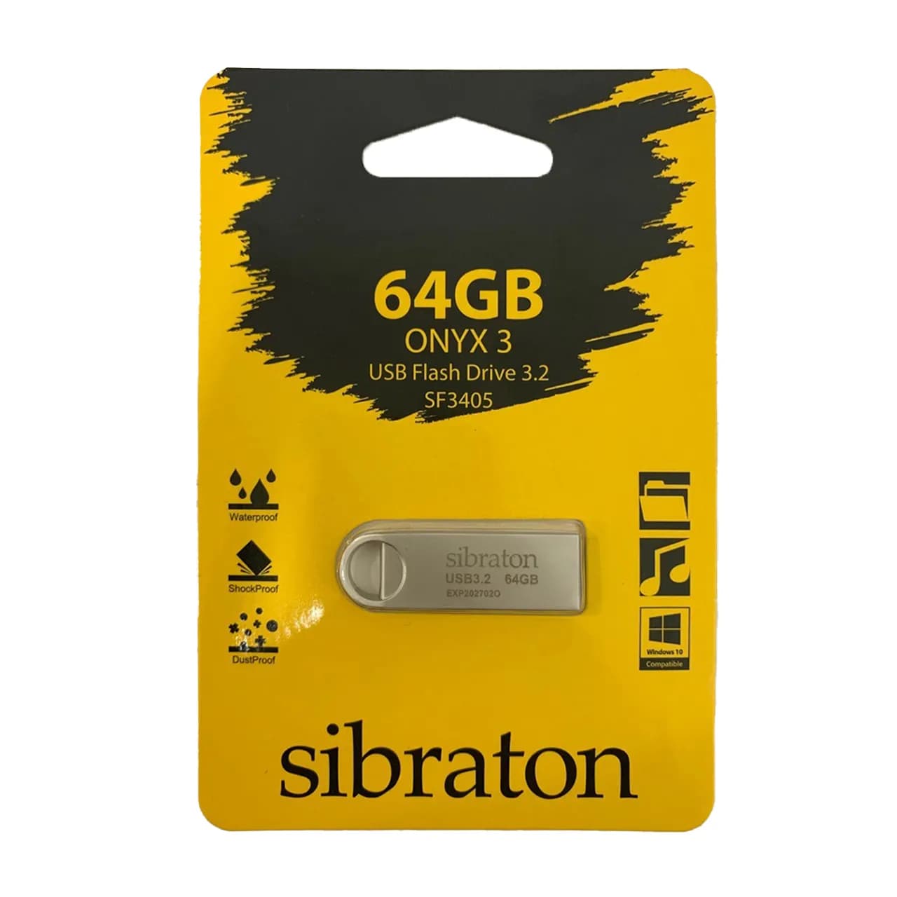 فلش مموری سیبراتون Sibraton ONYX3 SF3405 USB3.2- ظرفیت64GB (گارانتی متین)