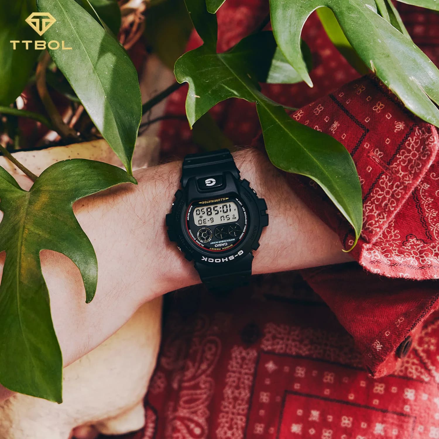 ساعت مچی مردانه کاسیو جیشاک CASIO G-SHOCK DW-6900RL-1D — تصویر ۶