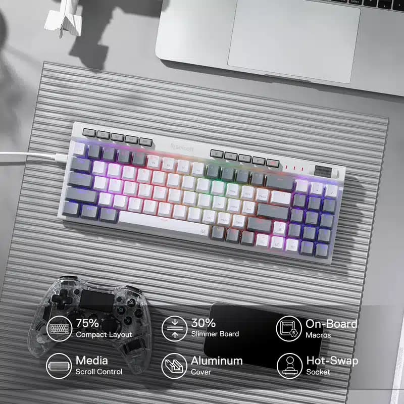 کیبورد Redragon K655 Magic Wand SE WG — تصویر ۵