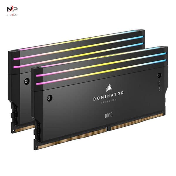 رم کامپیوتر CORSAIR دو کاناله 32 گیگابایت با فرکانس 6000 مگاهرتز سری DOMINATOR TITANIUM RGB — تصویر ۳