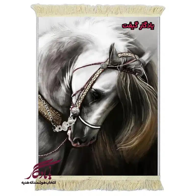 تابلو فرش ماشینی طرح حیوانات زیبای غمگین کد h98