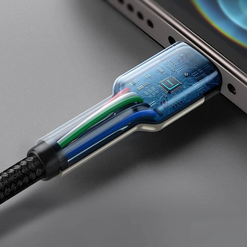 کابل شارژ باسئوس USB-C به لایتنینگ مدل CATLJK-01 طول 25 سانتیمتر — تصویر ۸