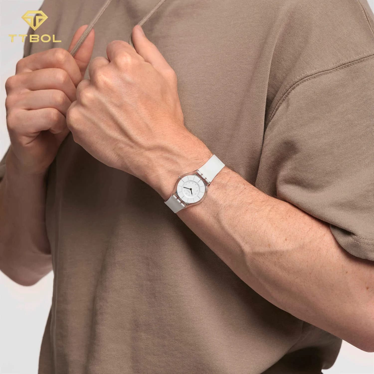ساعت مچی سواچ SWATCH WHITE CLASSINESS SS08K102-S14 — تصویر ۲