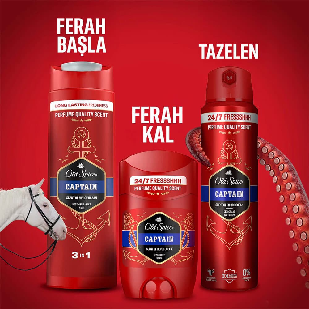 استیک ضد تعریق مردانه الد اسپایس مدل Captain حجم 50 میل — تصویر ۵