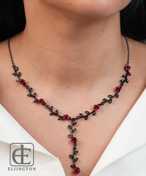 گردنبند استیل ROSE کد 5069