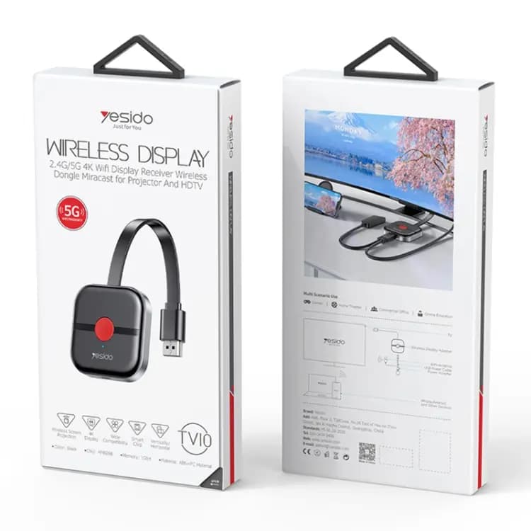 دانگل HDMI یسیدو مدل YESIDO TV10 WIRELESS DISPLAY — تصویر ۸