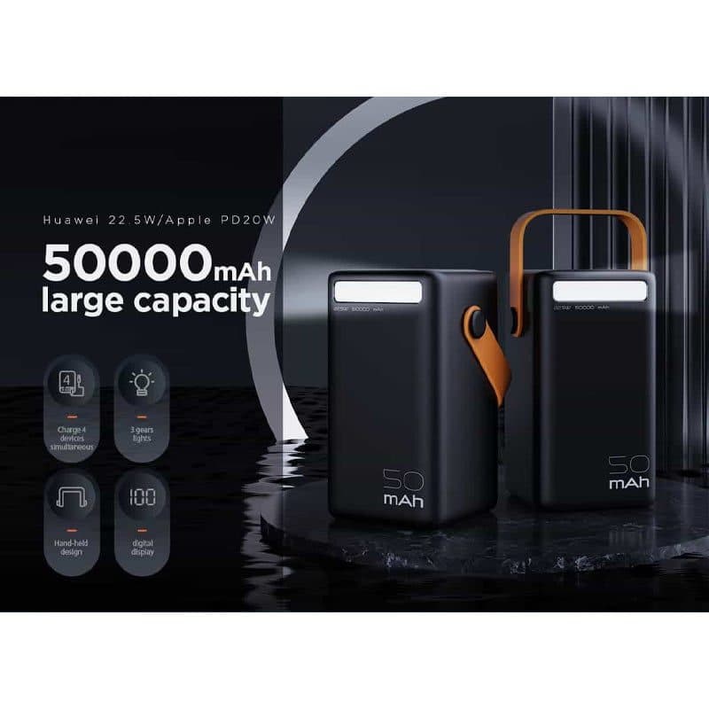 پاوربانک 50000 میلی آمپر جووی مدل JOWAY JP296 PD 65W — تصویر ۱۲