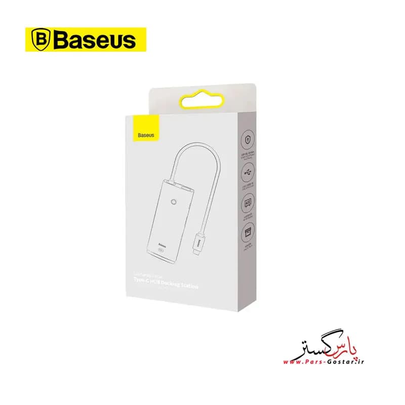 هاب 6پورت USB-C باسئوس مدل BASEUS Airjoy 6-Port Type-C HUB Adaptor WKQX050001 | WKQX050001 — تصویر ۲