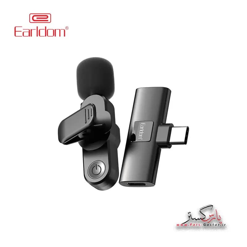 میکروفن بی سیم یقه اییUSB-C ارلدام مدلEarldom Wireless Microphone MC7C | MC7C