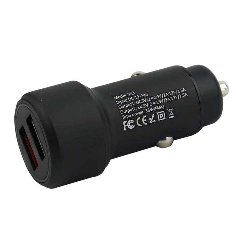 شارژر فندکی فست شارژ یسیدو مدل YESIDO Y43 CAR CHARGER 36W — تصویر ۳