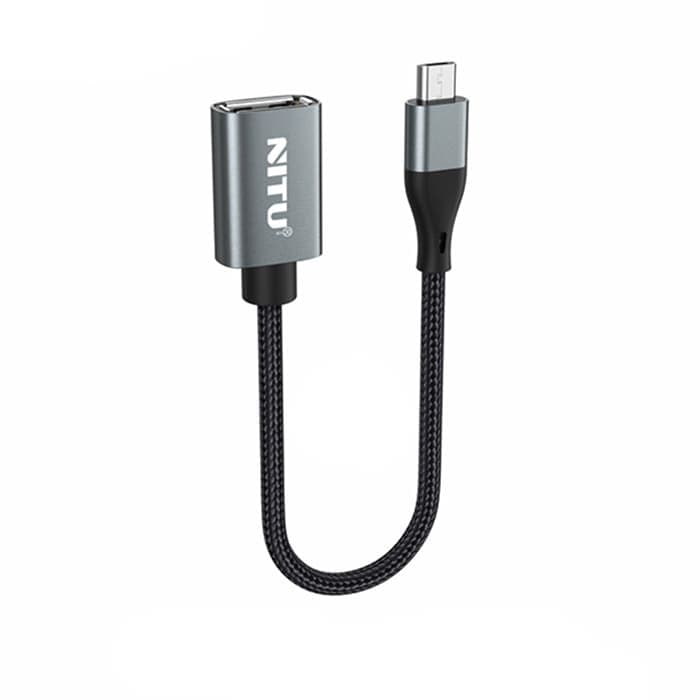 کابل او تی جی میکرو نیتو مدل NITU NT-CN20 Micro OTG — تصویر ۴