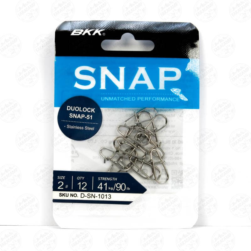 قفل اسنپ بی کی کی سایز ۲ بسته ۱۲ عددی BKK DUOLOCK SNAP-51