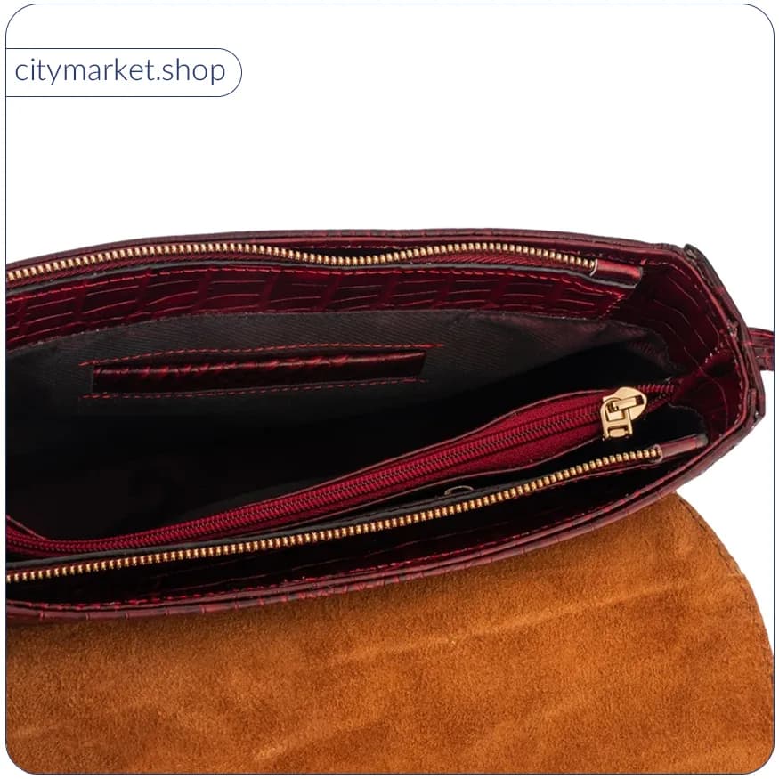 کیف دوشی زنانه چرم C113 — تصویر ۵