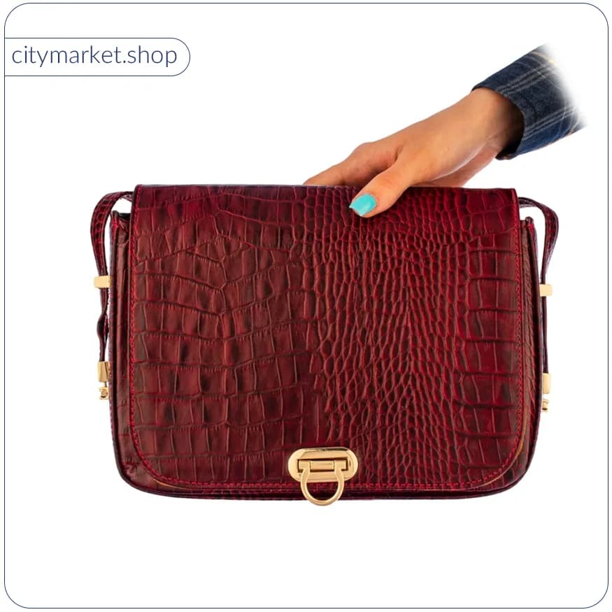 کیف دوشی زنانه چرم C113 — تصویر ۴